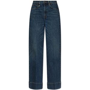 R13, Dames, Jeans, Blauw, Maat: W25 Katoen,