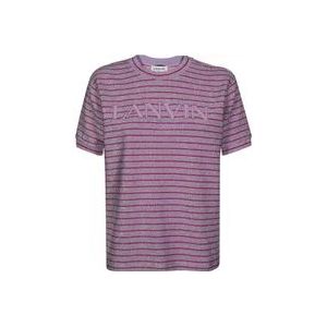 Lanvin T-Shirt , Purple , Dames , Maat: S