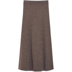 Max Mara, Dames, Rokken, Bruin, Maat: M Wol,