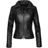 Bugatti, Dames, Jassen, Zwart, Maat: S Leer,