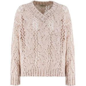 Panicale, Dames, Truien, Beige, Maat: XS Wol,