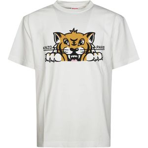 Kenzo, Heren, Tops, Wit, Maat: S