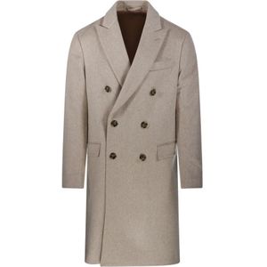 Lardini, Heren, Mantels, Beige, Maat: M Wol,