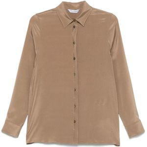Max Mara, Dames, Blouses & Shirts, Bruin, Maat: S