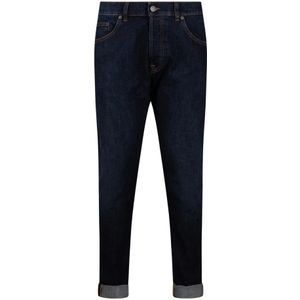 Dondup, Heren, Jeans, Blauw, Maat: W30 Denim,