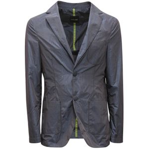 Guess, Heren, Jassen, Blauw, Maat: L Poliester,