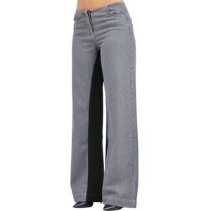 Patrizia Pepe, Dames, Jeans, Grijs, Maat: W26 Katoen,