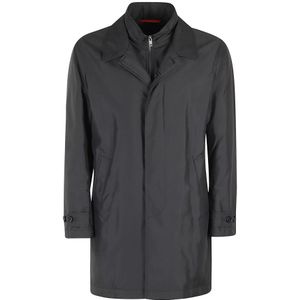 Fay, Heren, Mantels, Zwart, Maat: XL Poliester,