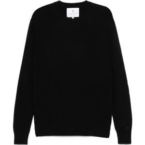 Seven Gauge, Heren, Truien, Zwart, Maat: L Wol,