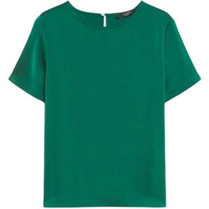 Max Mara, Dames, Blouses & Shirts, Groen, Maat: XS Jersey,