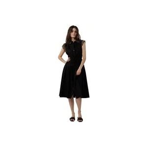 Twinset Midi Dress 231Tt2120 10710 , Black , Dames , Maat: L
