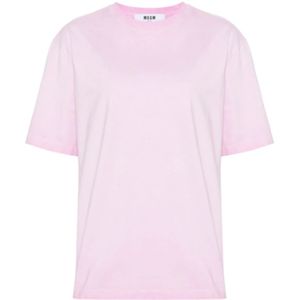 Msgm, Dames, Tops, Roze, Maat: XS Katoen,
