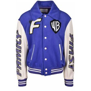 Family First, Heren, Jassen, Veelkleurig, Maat: M Leer,