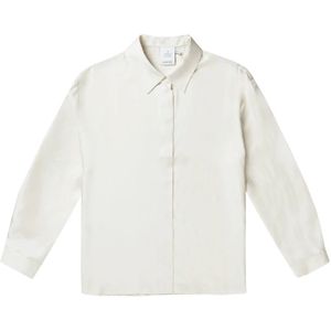 Munthe, Dames, Blouses & Shirts, Beige, Maat: 2XS Zijde,