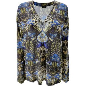 Etro, Dames, Tops, Zwart, Maat: S