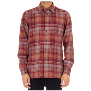 Borriello Napoli, Heren, Overhemden, Veelkleurig, Maat: M Flanel,