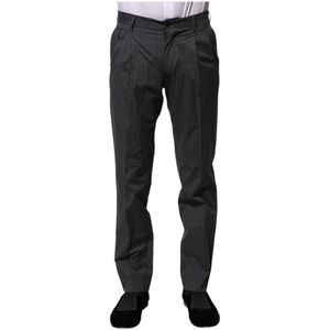 Dolce & Gabbana, Heren, Broeken, Grijs, Maat: XS Katoen,