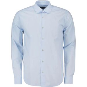 Peuterey, Heren, Overhemden, Blauw, Maat: M Katoen,
