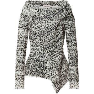 Alberta Ferretti, Dames, Truien, Grijs, Maat: S Wol,