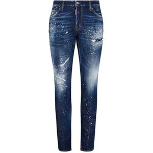 Dsquared2 - Cool Guy Jeans - Blauw - Katoen - Slim Fit