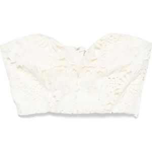 Rotate Birger Christensen, Dames, Tops, Wit, Maat: L Poliester,