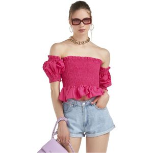 Silvian Heach, Dames, Blouses & Shirts, Roze, Maat: XS