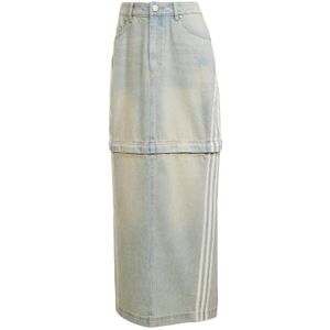 Adidas Originals - Denim Rok - Blauw - Katoen