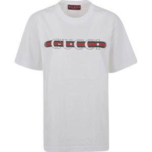 Gucci, Dames, Tops, Wit, Maat: XS Katoen,