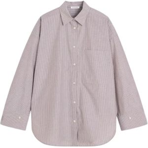 By Malene Birger, Dames, Blouses & Shirts, Bruin, Maat: XL