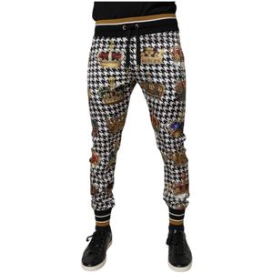Dolce & Gabbana - Houndstooth Crown Jogger - Sportbroek - Veelkleurig