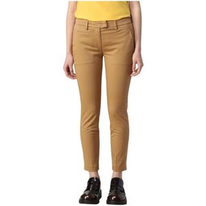Dondup, Dames, Broeken, Bruin, Maat: W26 Leer,