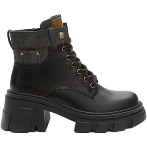 Keddo, Dames, Schoenen, Zwart, Maat: 40 EU Denim,