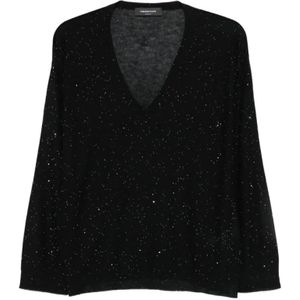 Fabiana Filippi, Dames, Truien, Zwart, Maat: S Wol,