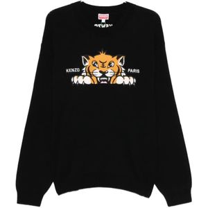 Kenzo, Heren, Sweatshirts & Hoodies, Zwart, Maat: S