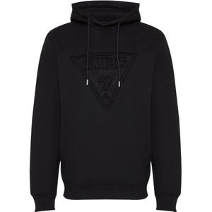 GUESS - Sweatshirt - Zwart - Capuchon - Losse Pasvorm