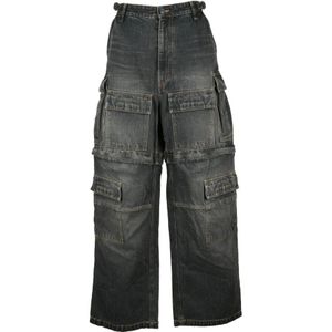 Balenciaga, Dames, Jeans, Zwart, Maat: XS Katoen,