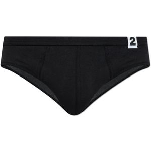 Dsquared2, Heren, Ondergoed, Zwart, Maat: XS Katoen,