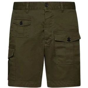 Dsquared2, Heren, Korte broeken, Groen, Maat: S Denim,