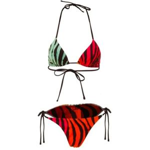 Just Cavalli, Dames, Badkleding, Veelkleurig, Maat: M Tweed,