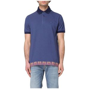 Etro, Heren, Tops, Blauw, Maat: 2XL