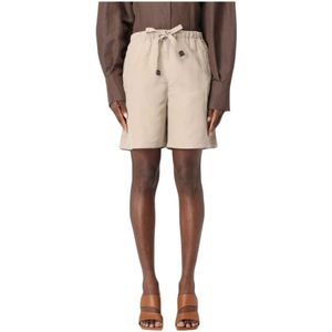 Max Mara, Dames, Korte broeken, Beige, Maat: XS
