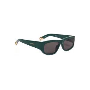 Jacquemus Groene Ronde Frame Zonnebril Italië , Green , unisex , Maat: ONE Size