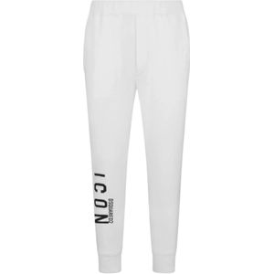 Dsquared2, Heren, Broeken, Wit, Maat: S Katoen,