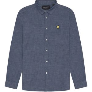 Lyle & Scott - Chambray Shirt - Blauw - Overhemd