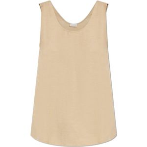 Hanro - Urban Casuals - Top - Beige - Mouwloos - Linnen