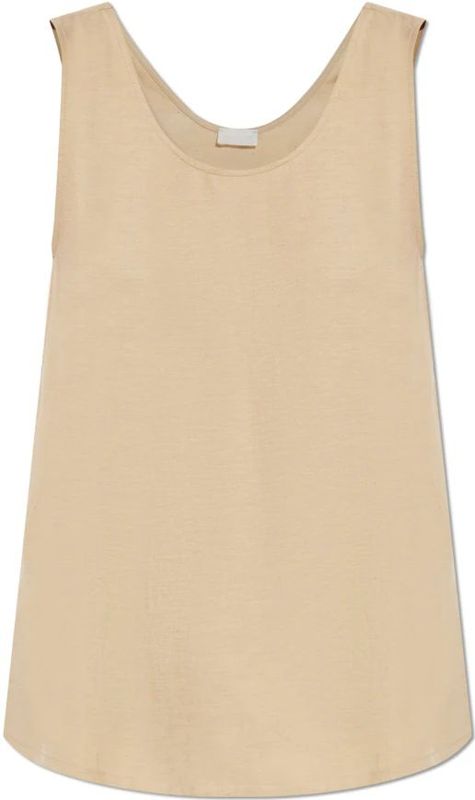 Hanro - Urban Casuals - Top - Beige - Mouwloos - Linnen
