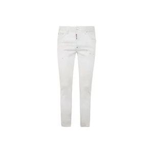 Dsquared2 Witte Skater Jeans , White , Heren , Maat: 2XL