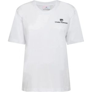 Chiara Ferragni Collection, Dames, Tops, Wit, Maat: XS