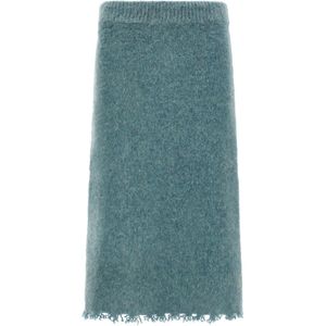 Jil Sander, Dames, Rokken, Blauw, Maat: XS Wol,