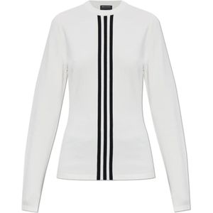 Y-3, Dames, Tops, Wit, Maat: 2XS Leer,